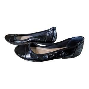 Alfani Step 'N Flex Black "Patent" Tavii Ballet Flats Size 7.5 Cap Toe